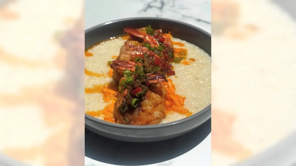Darleneâs Shrimp & Grits at LJ’s Lounge in Costa Mesa....