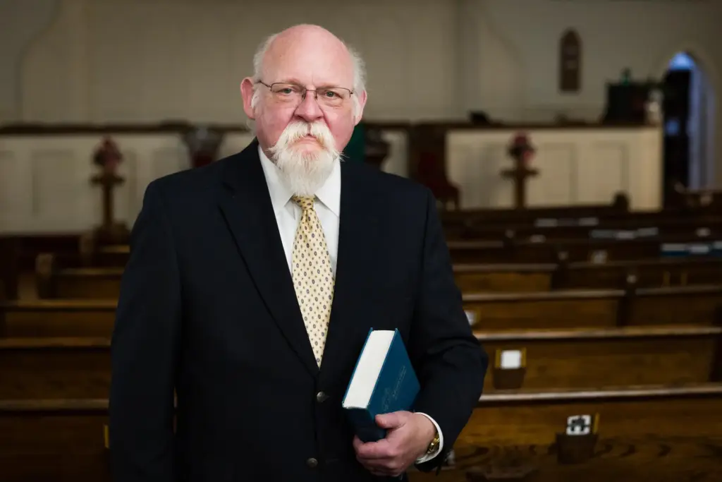 The Rev. John Jackman, who leads Trinity Moravian Church.