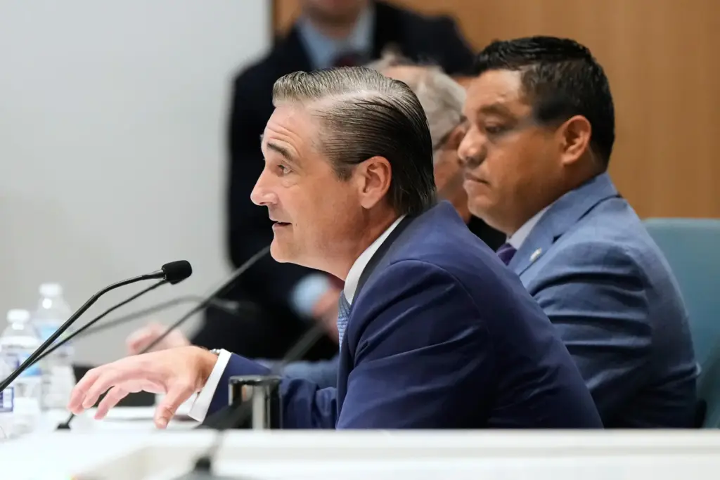 Harris County District Attorney Sean Teare speaks during an oversight...