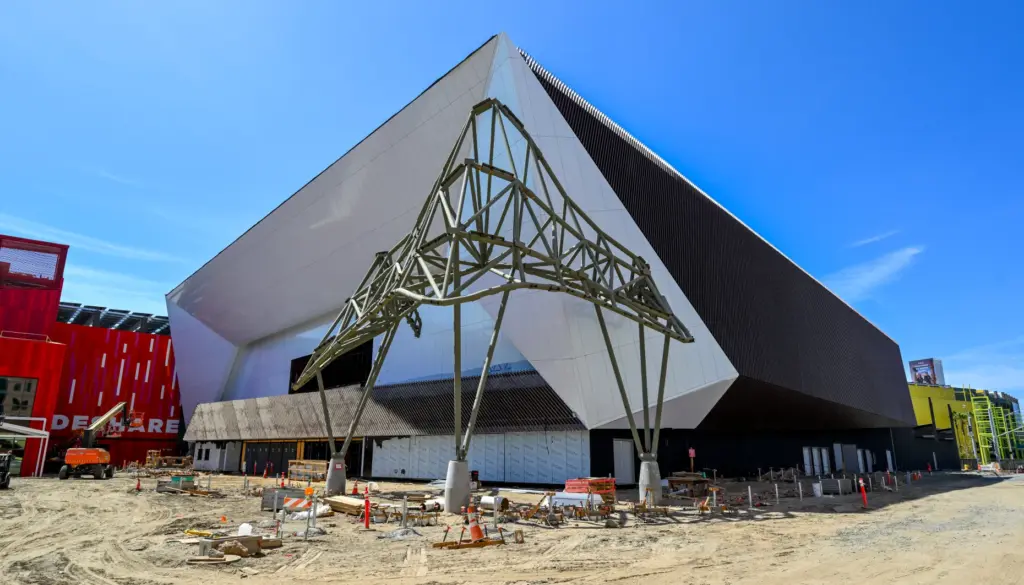 The new concert hall at OC ViBE under construction in...