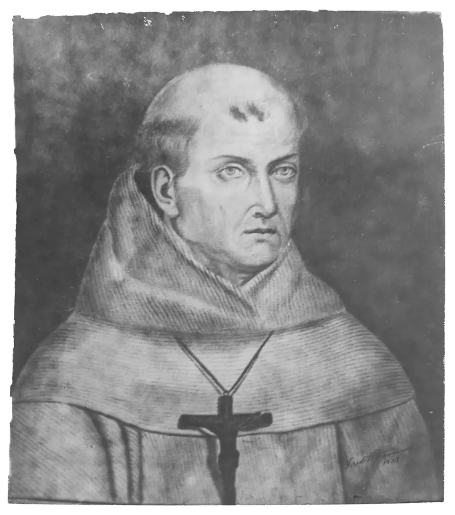 A Father Junipero Serra drawing by Fred Hansen from 1927...
