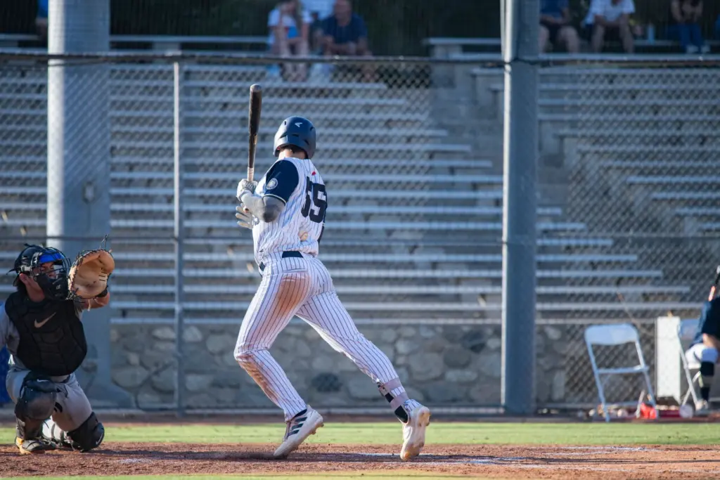 Arroyo Seco Saints first baseman and outfielder Paul Lizzul gets...