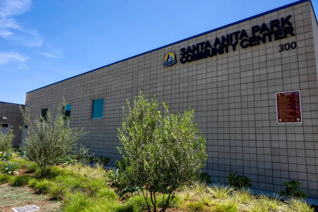 The newly renovated Santa Anita Park Community Center in Santa...