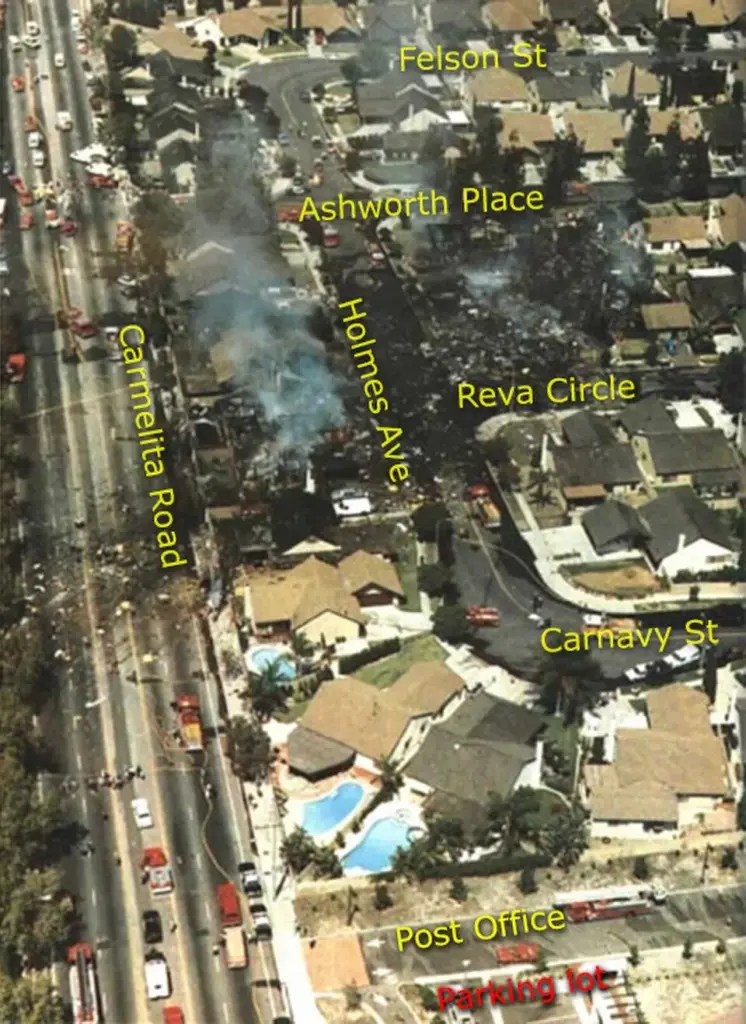 Devastation on the ground in Cerritos following the Aug. 31,...