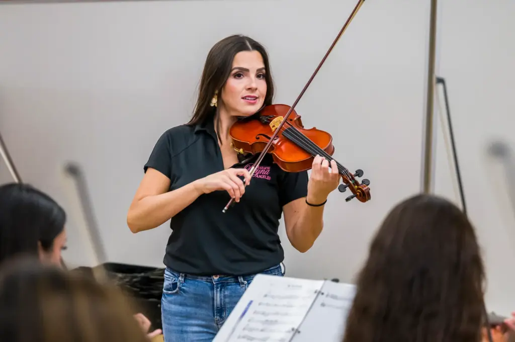 Music instructor Crystal HernÃ¡ndez, daughter of Master Musician JosÃ© HernÃ¡ndez,...