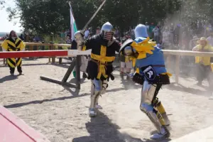 With swords, axes and shields, fighters go head-to-head in medieval combat world championship