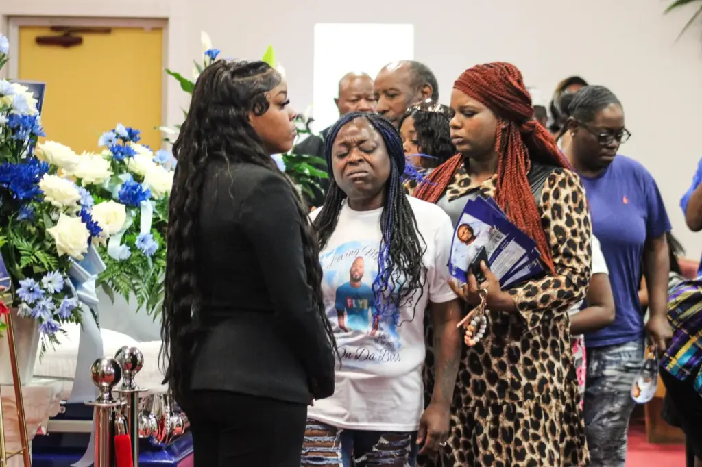 Hundreds of mourners showed up at Cornerstone Baptist Church to remember Lloyd Gilmore.