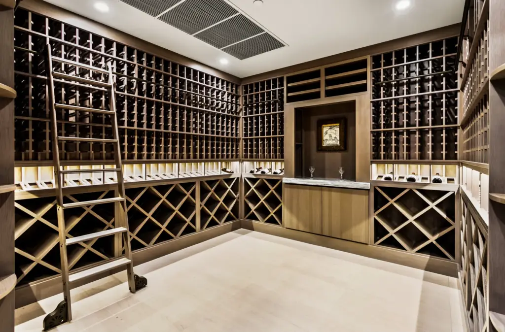The wine room. (Photo by Jon Encarnacion)