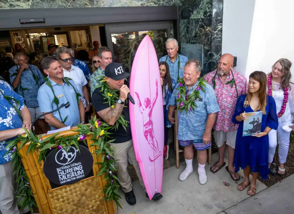 Legendary surfer Peter Townend, center right, the first World Surfing...