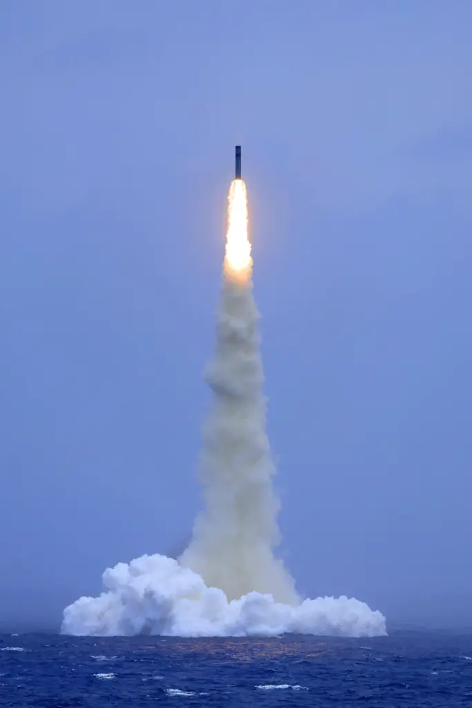 A test of a long-range ballistic missile