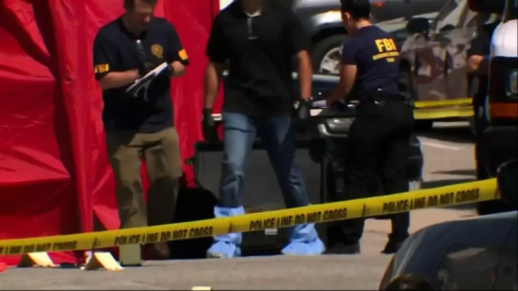 This image taken from video provided by WMTW shows police...