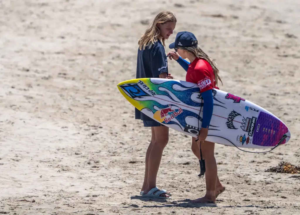 Erin Brooks of Canada, the 2025 World Surf League Rookie...