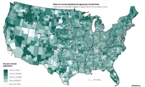 America’s population is aging, but some states — like California — skew younger