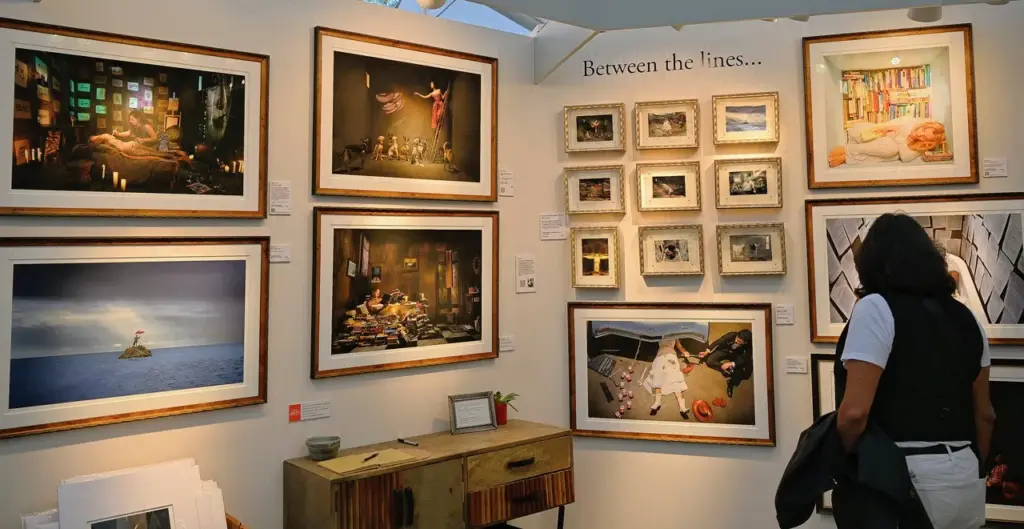 A festivalgoer looks at fine art photographer Hugh Foster’s works...