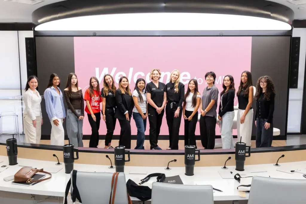Ten high school students with Girls Inc. Orange County got...