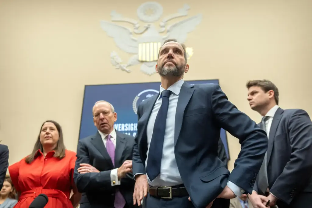 Former Justice Department special counsel Jack Smith arrives before a hearing.