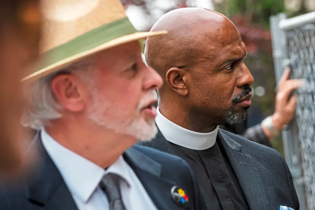FILE – Rabbi Jeffrey Myers, of Pittsburgh’s Tree of Life...