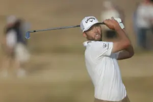 British Open: Sam Burns takes lead into final day