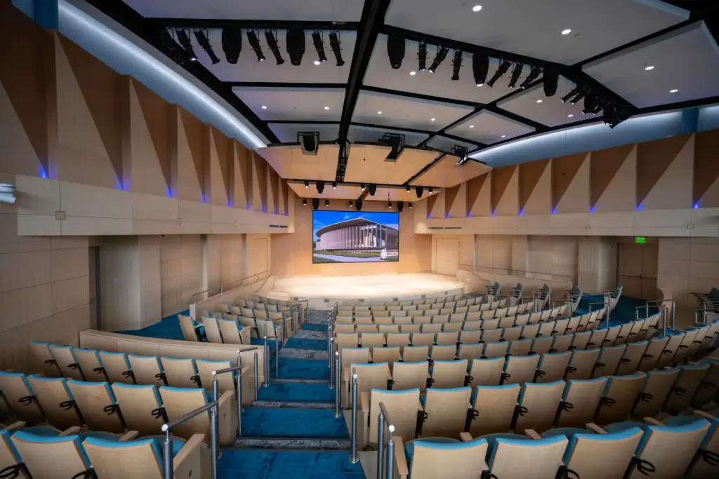 The new 300-seat Witte Hall, adjacent to the Newport Library,...