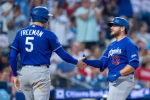 Dodgers’ offense backs Eric Lauer to win series in Philadelphia