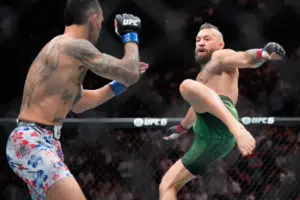 UFC 329: Conor McGregor’s return ends with knee injury against Max Holloway