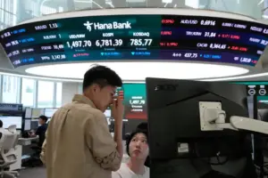 Stocks waver after inflation report while oil prices jump as fighting flares in the Middle East