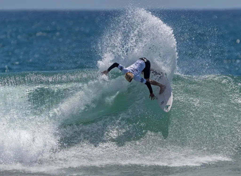 Oliver Zietz, originally from Hawaii and surfing for the Netherlands,...