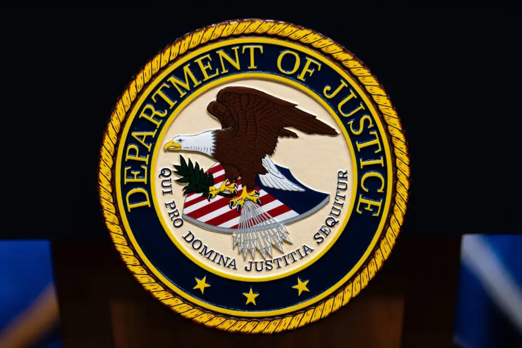 The U.S. Department of Justice logo