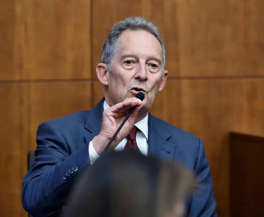 Forensic Phycologist Dr. Kirk Heilbrun speaks on the witness stand...