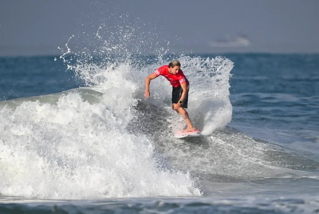Jake Marshall competes in the Round of 32 during the...