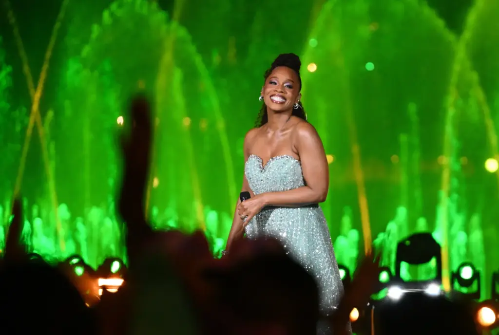 Anika Noni Rose, animated Tiana, performs during âDisney Princess: The...