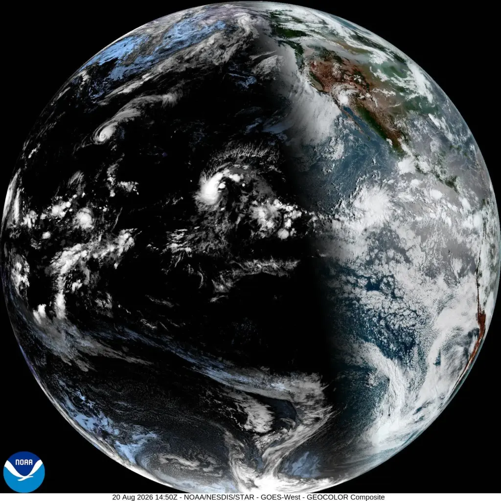 This satellite image provided by NOAA shows Hurricane Lala on...