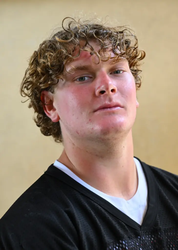 Huntington Beach High School football player Caden McNiven in Huntington...