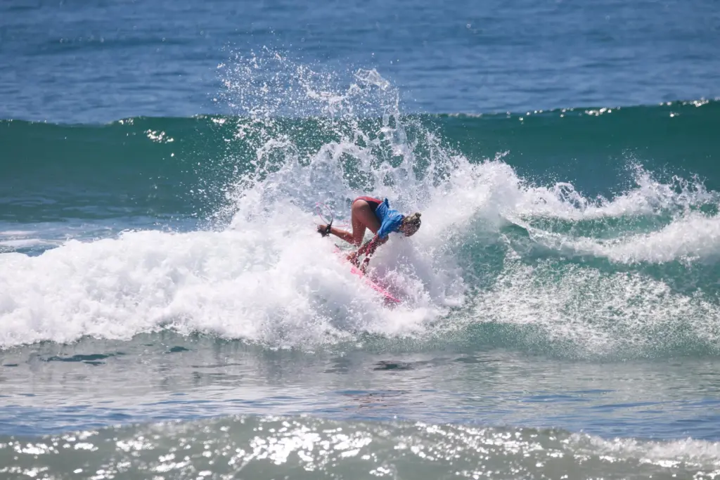 Ruby Stringfellow, of Ladera Ranch, became the youngest surfer in...