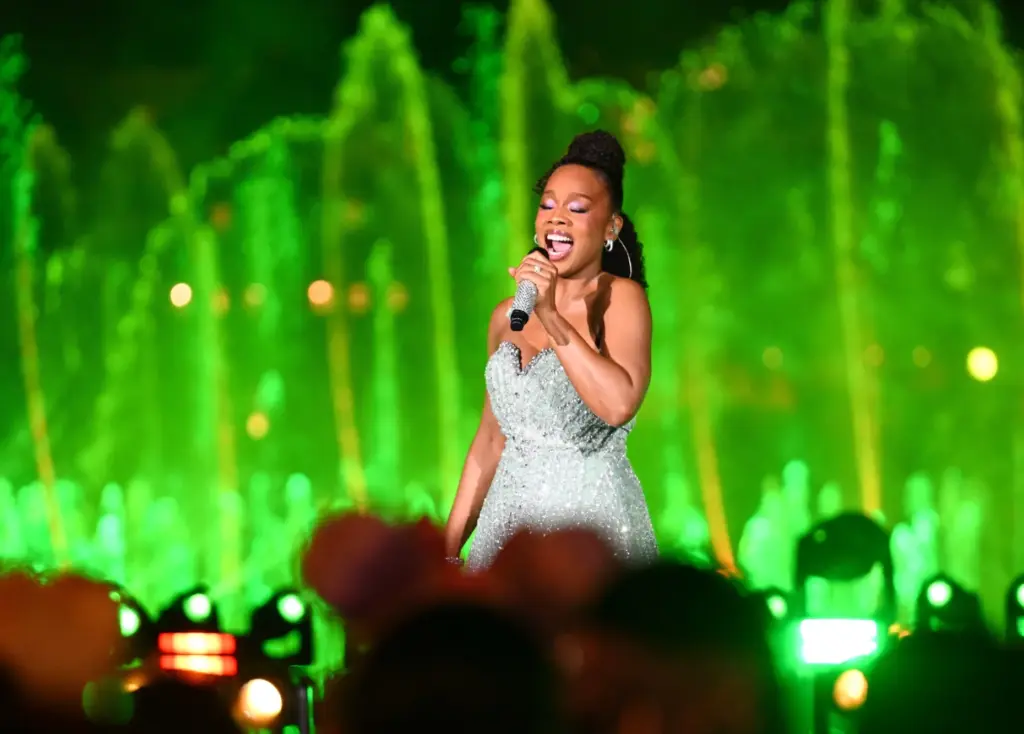 Anika Noni Rose, animated Tiana, performs during âDisney Princess: The...