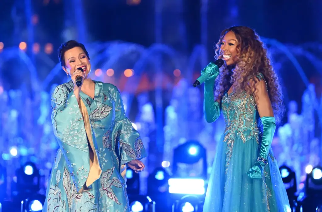 Lea Salonga, singing voice of animated Mulan and Jasmine, and...