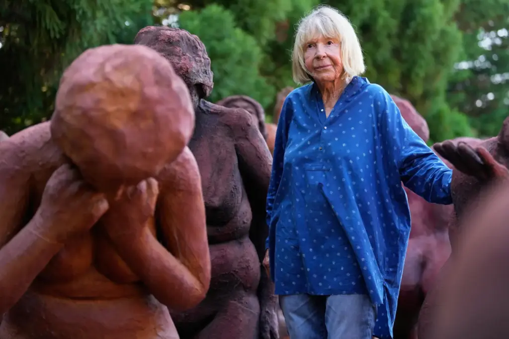 Artist Suse Lowenstein, whose son, Alex, was killed in the...