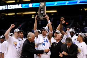 Lifetime promise: Former UCLA center Lorenzo Mata-Real earns his diploma