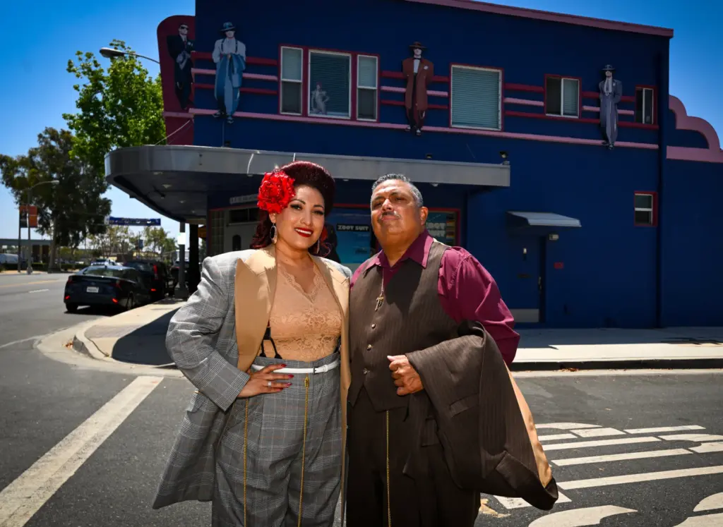 Vanesa Estrella and her husband, Raymond Estrella, at their family...