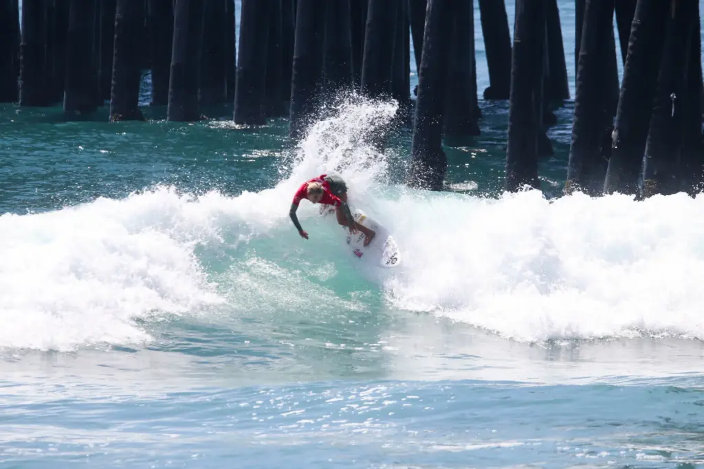 San Clemente surfer Mia McLeish earned a runner-up finish at...