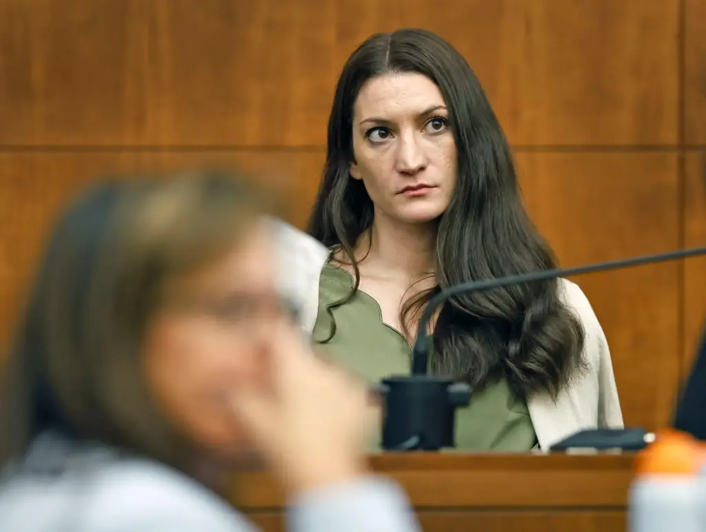 Lindsay Clancy waits for the judge to call a prospective...