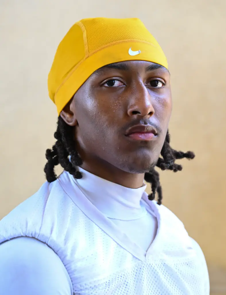 Huntington Beach football player Dylin Bruce in Huntington Beach on...