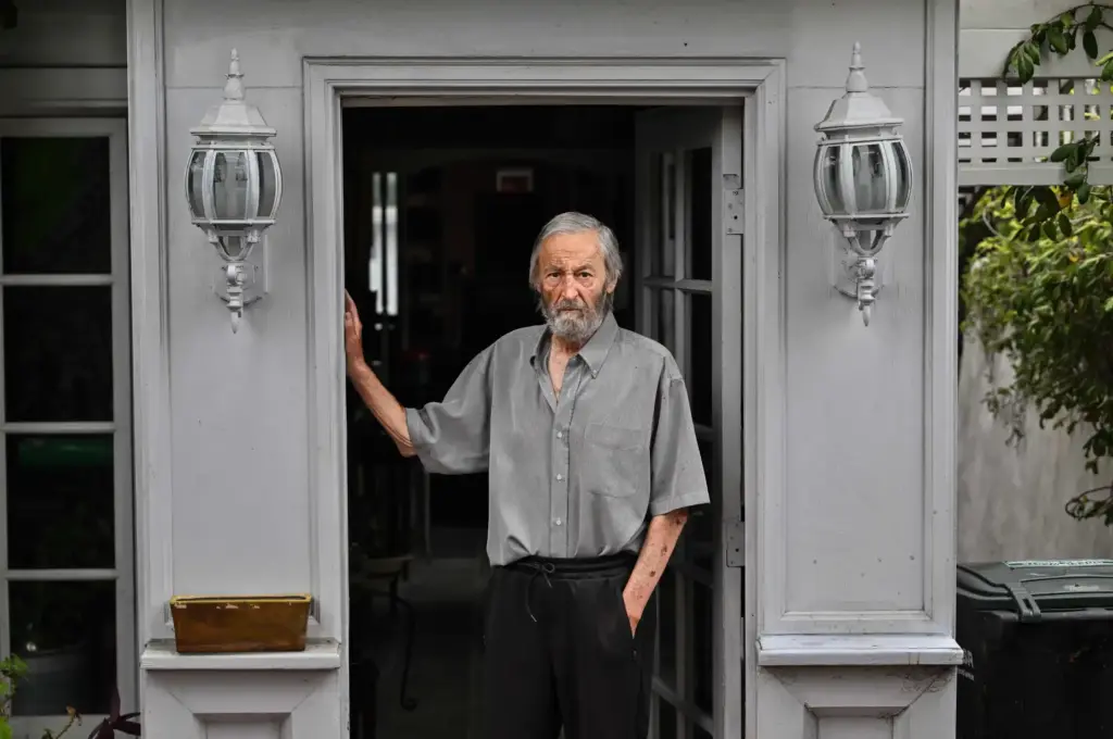 Ron Hugli, 78, at his home in Dana Point, CA,...