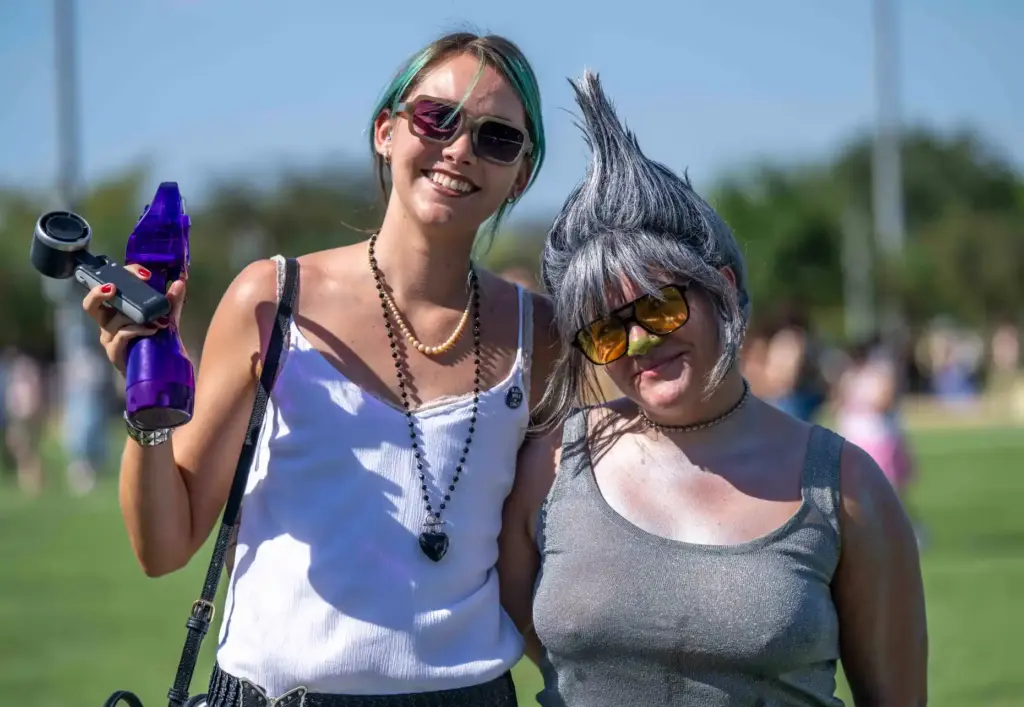 Lila Miller of Ramona, left, and Samantha Hernandez of Ramona,...