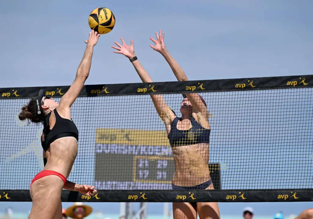 Alexis Durish and Audrey Koenig play against Isabella Martinez and...