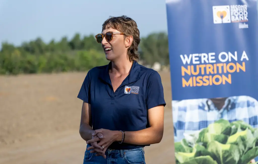 Hannah Ortiz, agriculture manager at Second Harvest Food Bank of...