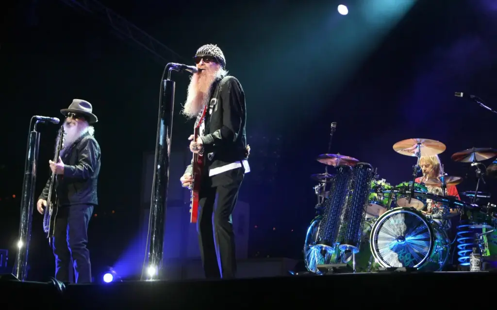FILE – Billy Gibbons, from left, Dusty Hill and Frank...