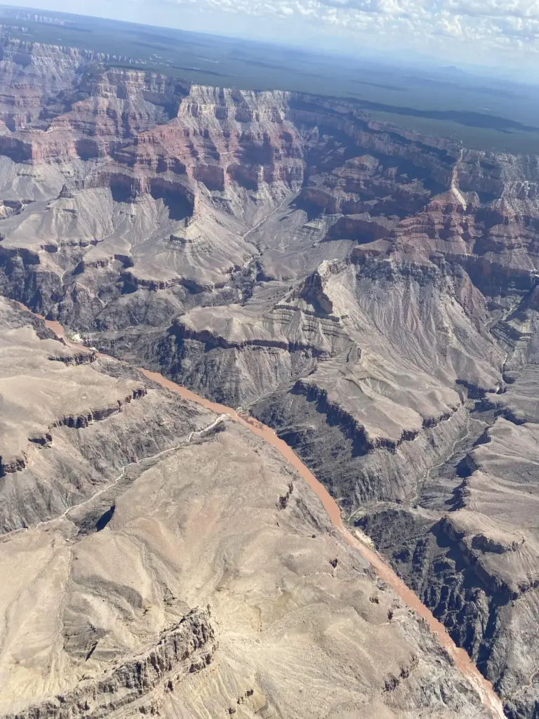 Grand Canyon National Park after heavy flooding