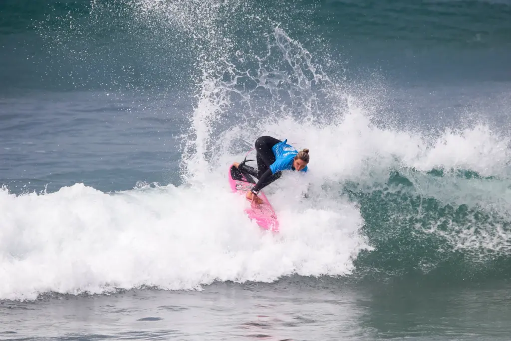 Ruby Stringfellow, of Ladera Ranch, became the youngest surfer in...