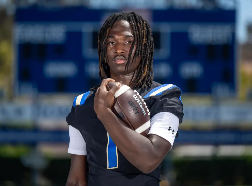 Jaion Smith (#1), running back at Santa Margarita Catholic High...